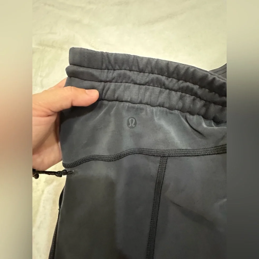 Lululemon Black Softstreme Perfectly Oversized Cropped Crew Set